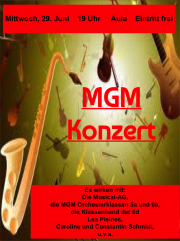 Sommerkonzert am MGM: Herzliche Einladung
