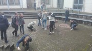 Politikunterricht einmal anders: Kreideaktion zum Weltfrauentag