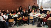 Schüler "wagen Europa" im Rahmen der Lit.Eifel-Schreibwerkstatt am MGM